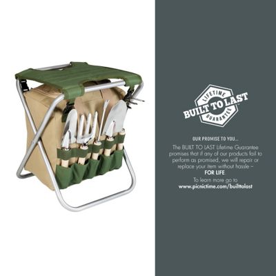 Image showing 8 th Oniva Gardener Folding Seat with Tools