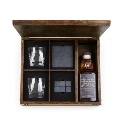 Image showing  Whiskey Box Gift Set, Oak
