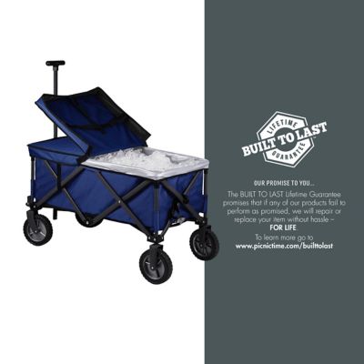 Image showing 6 th Oniva 60-Can Adventure Wagon Elite Portable Utility Wagon with Table and Liner