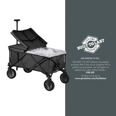 Image showing 8 th Oniva 60-Can Adventure Wagon Elite Portable Utility Wagon with Table and Liner