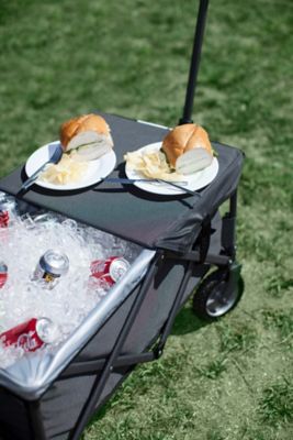 Image showing 7 th Oniva 60-Can Adventure Wagon Elite Portable Utility Wagon with Table and Liner