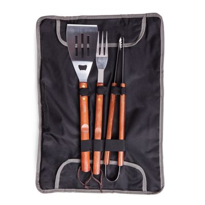 Image showing  3-Piece BBQ Tote and Grill Set