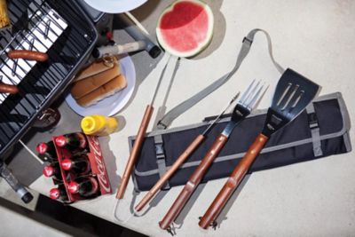 Image showing  3-Piece BBQ Tote and Grill Set