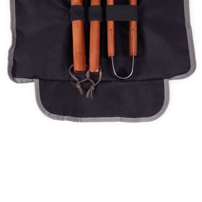 Image showing 6 th Oniva 3-Piece BBQ Tote and Grill Set