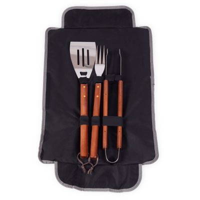 Image showing 7 th Oniva 3-Piece BBQ Tote and Grill Set