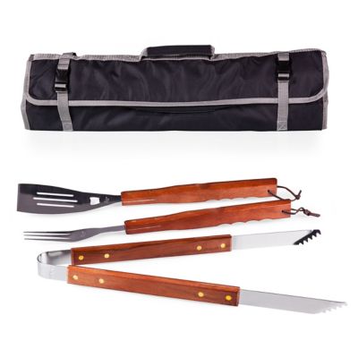 Image showing 9 th Oniva 3-Piece BBQ Tote and Grill Set