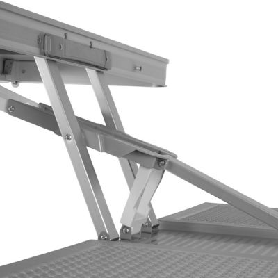 Image showing 7 th Oniva Aluminum Portable Picnic Table with Seats