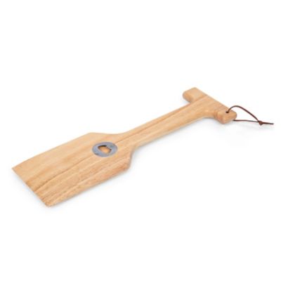 Oniva Hardwood BBQ Grill Scraper with Bottle Opener