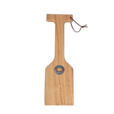 Image showing  Hardwood BBQ Grill Scraper with Bottle Opener