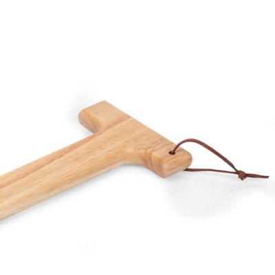 Image showing  Hardwood BBQ Grill Scraper with Bottle Opener