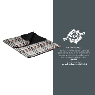 Image showing  Blanket Tote XL Outdoor Picnic Blanket, 70 x 80in., Gray/Blue/Red