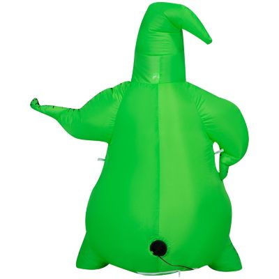 Image showing  42.13 in. Airblown Green Oogie Boogie Inflatable Halloween Decoration, Self-Inflates