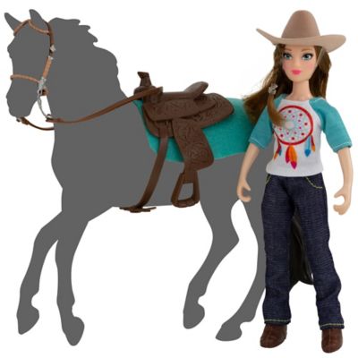 Breyer 5 pc. Classics Freedom Series Natalie Cowgirl Doll Set, 1:12 Scale