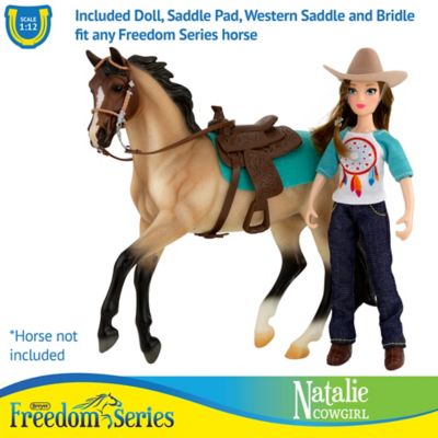 Image showing  5 pc. Classics Freedom Series Natalie Cowgirl Doll Set, 1/12 Scale