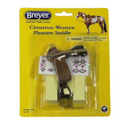 Image showing  Traditional Cimarron-Western Pleasure Toy Horse Saddle, 1/9 Scale