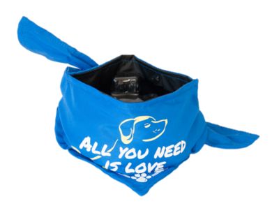 Bandana Bowl Cooling Collar and Polyester Dog Bowl