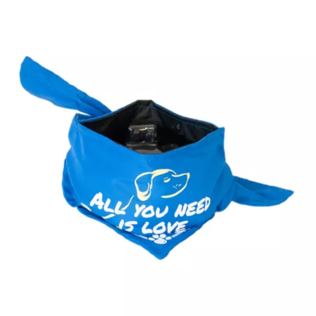 Bandana Bowl Cooling Collar and Polyester Dog Bowl Pet Portable Water & Food Containers