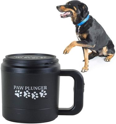 Image showing 6 th Paw Plunger Medium Portable Dog Paw Cleaner, Black