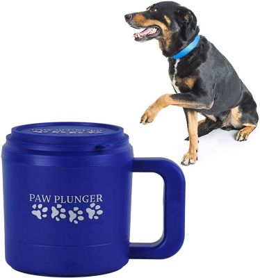 Image showing  Medium Portable Dog Paw Cleaner, Blue