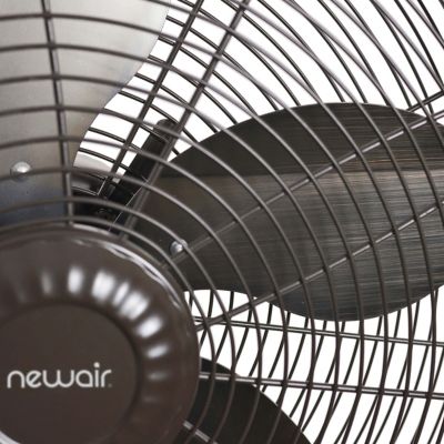 Image showing  18 in. 3-Speed Outdoor Misting Fan and Pedestal Fan, 600 sq. ft., Sturdy All-Metal Design, Connects to Hose