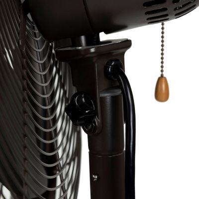 Image showing  18 in. 3-Speed Outdoor Misting Fan and Pedestal Fan, 600 sq. ft., Sturdy All-Metal Design, Connects to Hose