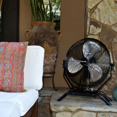 Image showing  20 in. Outdoor Rated 2-in-1 High-Velocity Floor or Wall-Mounted Fan, 3 Speeds, NIF20CBK00
