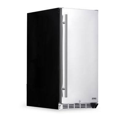 NewAir 15 in. Outdoor Beverage Refrigerator, 90 Can Capacity, Built-in or Freestanding Fridge in Weatherproof Stainless Steel