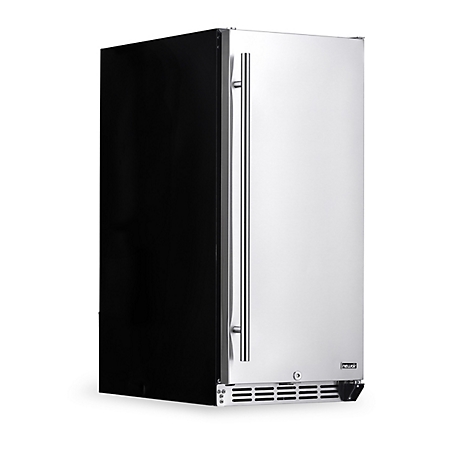 NewAir 15 in. Outdoor Beverage Refrigerator, 90 Can Capacity, Built-in or Freestanding Fridge in Weatherproof Stainless Steel