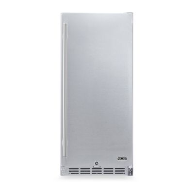 Image showing  90-Can 15 in. Outdoor Beverage Refrigerator, Built-in or Freestanding Fridge in Weatherproof Stainless Steel