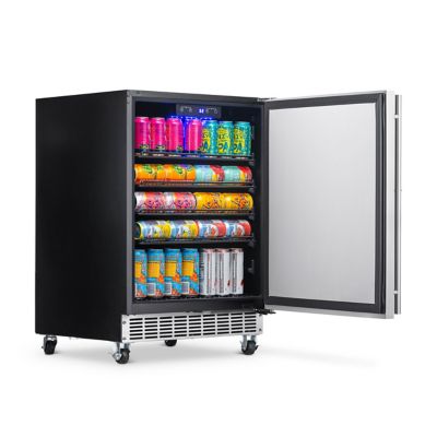 Image showing  160-Can Capacity 24 in. Outdoor Beverage Refrigerator, Built-in or Freestanding Fridge