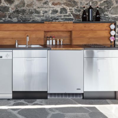 Image showing 7 th NewAir 160-Can Capacity 24 in. Outdoor Beverage Refrigerator, Built-in or Freestanding Fridge