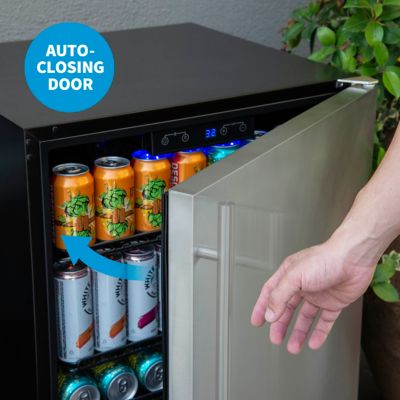 Image showing 8 th NewAir 160-Can Capacity 24 in. Outdoor Beverage Refrigerator, Built-in or Freestanding Fridge