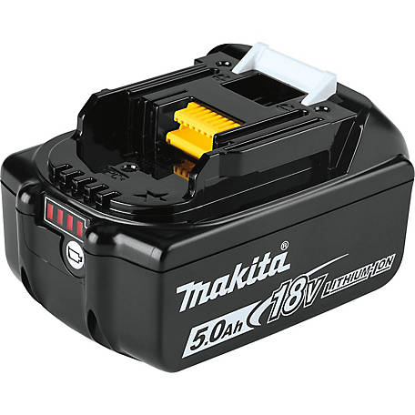 Makita 18V 5.0Ah LXT Lithium-Ion Power Tool Battery, BL1850B