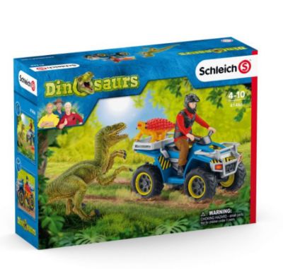 Image showing 9 th Schleich Quad Escape From Velociraptor Toy Playset