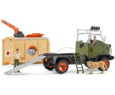 Image showing  Animal Rescue Large Truck Toy Playset