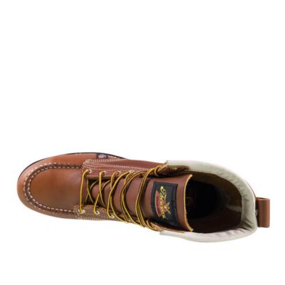 Image showing 3 th Thorogood Men's Moc Toe USA Safety Wedge Work Boots, 6 in.
