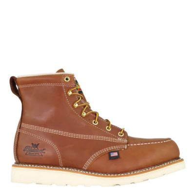 Thorogood Men's Moc Toe USA Safety Wedge Work Boots, 6 in.