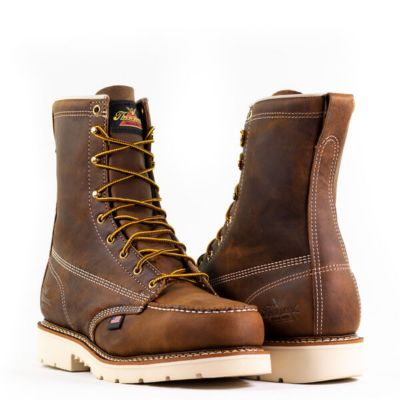 Image showing 2 th Thorogood Men's Moc Toe USA Safety MAXWear 90 Slip-Resistant Work Boots, 8 in.