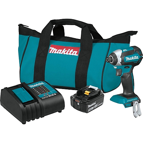 Makita 1/4 in. 18V LXT Lithium-Ion Brushless Cordless Impact Driver Kit,  3.0Ah at Tractor Supply Co.