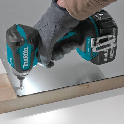 Image showing 5 th Makita 18V LXT 1/4 in. Cordless Lithium-Ion Brushless Impact Driver Kit, 3.0Ah