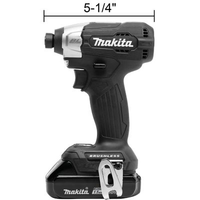 Image showing 8 th Makita 18V LXT Lithium-Ion Sub-Compact Brushless Cordless Impact Driver Kit, 2.0Ah