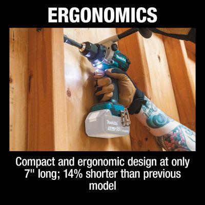 Image showing 5 th Makita 1/2 in. 18V LXT Lithium-Ion Brushless Cordless Hammer Driver-Drill