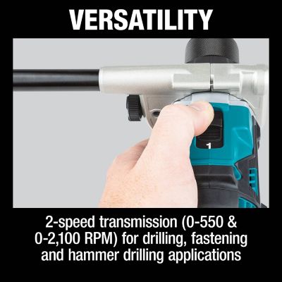 Image showing 7 th Makita 1/2 in. 18V LXT Lithium-Ion Brushless Cordless Hammer Driver-Drill