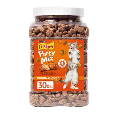 Friskies Party Mix Chicken Flavor Crunchy Cat Treats, 30 oz.