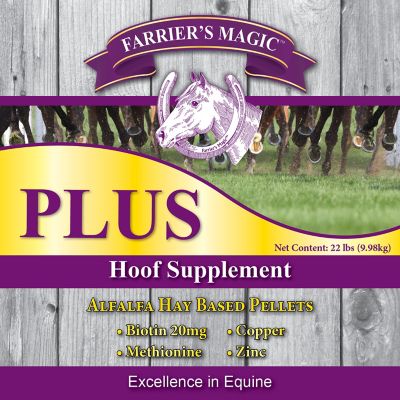 Image showing  PLUS Pelleted Horse Hoof Supplement Pail, 22 lb.