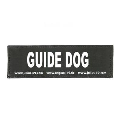 Julius-K9 Guide Dog Hook and Loop Changeable Dog Harness Patch, 1 Pair