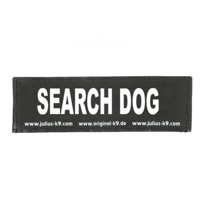 Julius-K9 Search Dog Hook and Loop Changeable Dog Harness Patch, 1 Pair