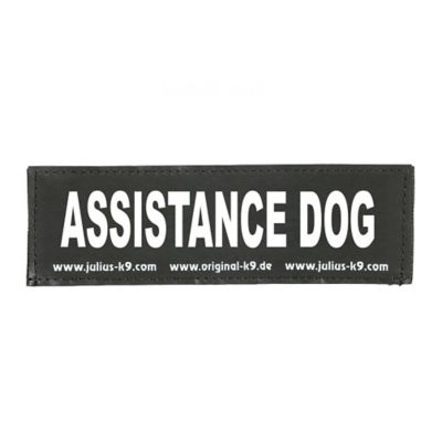 Julius-K9 Assistance Dog Hook and Loop Changeable Dog Harness Patch, 1 Pair