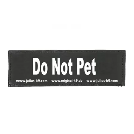 Julius-K9 Do Not Pet Changeable Hook and Loop for Dog Harness 1 Pair Service & Working Dog Harnesses & Patches