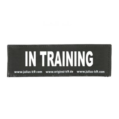 Julius-K9 In Training Hook and Loop Changeable Dog Harness Patch, 1 Pair